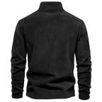 Herren Fleece Pullover Sweatshirts | Herbst-Winter 2025 Europa Mode | Half-Zip Stehkragen Tops | HD08 
