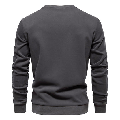 Men's Winter Sweatshirts Crew Neck Casual Pullover Long Sleeve Cotton Jumper Top | HD136