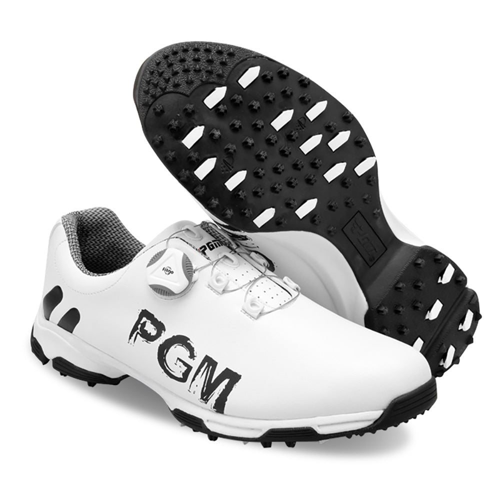 Premium PGM Men's Golf Shoes | Rotating Lace System | Waterproof & Breathable Anti-Slip Athletic Footwear