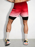 Doppellagige Shorts, Stretching, Sport, Sommer, Fitnessstudio, Workout, 2-in-1, dehnbare Shorts | SX230521 