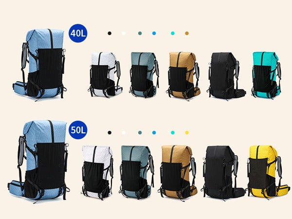 Royal Mountain 40L+10 Roll-Top Rucksack – Erweiterbarer Wanderrucksack UK | 1316 