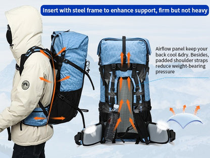 Royal Mountain 40L+10 Roll-Top Rucksack – Erweiterbarer Wanderrucksack UK | 1316 