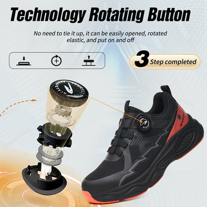 Men's Steel Toe Safety Boots: Anti-Smash & Anti-Puncture Kevlar Sole Protection Safety Boots | 7928