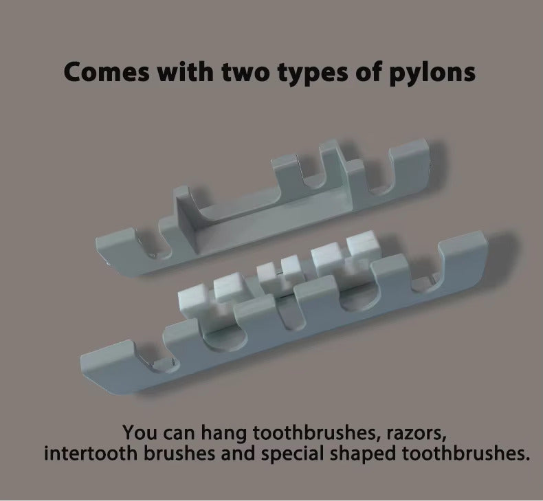 UVC-Zahnbürstensterilisator, wandmontierter Familienhalter mit USB-Ladefunktion und Ventilatortrocknung | SR-M4 