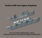 UVC-Zahnbürstensterilisator, wandmontierter Familienhalter mit USB-Ladefunktion und Ventilatortrocknung | SR-M4 