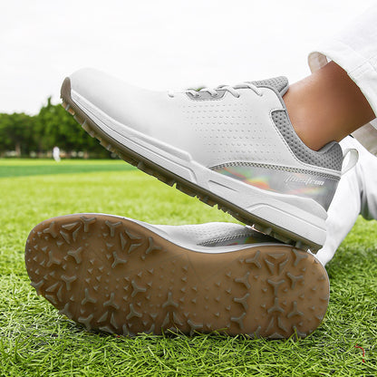 Thestron Men's Big Size Golf Shoes | Spikeless Training Shoes UK 6-13 | All-Season Casual Golf Sneakers | 2001