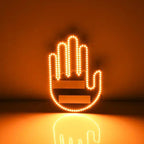 Auto Finger Licht mit Fernbedienung Geste Licht Auto Bernstein Mittelfinger Warnung Bremslicht 