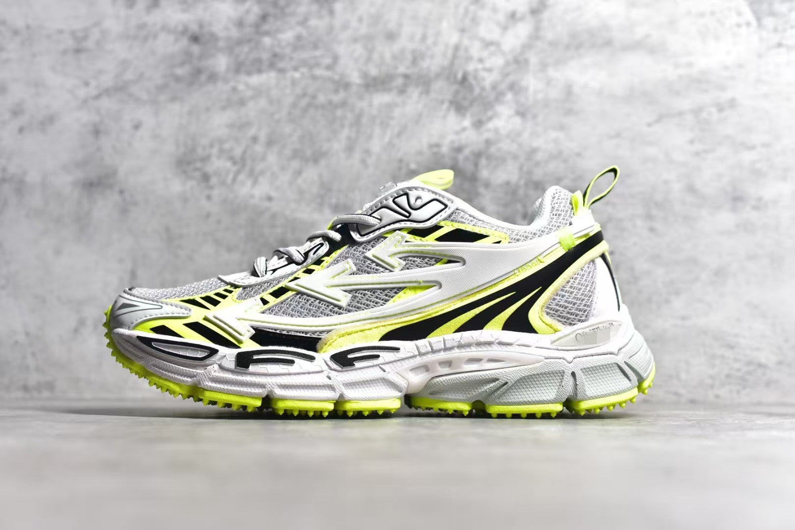 Off-White Premium Chunky Dad Sneakers Unisex Thick-Sole Casual Shoes Arrow Design Height-Increasing Trainers