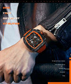 Herren Luxus Top Marke Quarz Sport Uhren Silikon Armband Chronograph Armbanduhren | MF0399G 