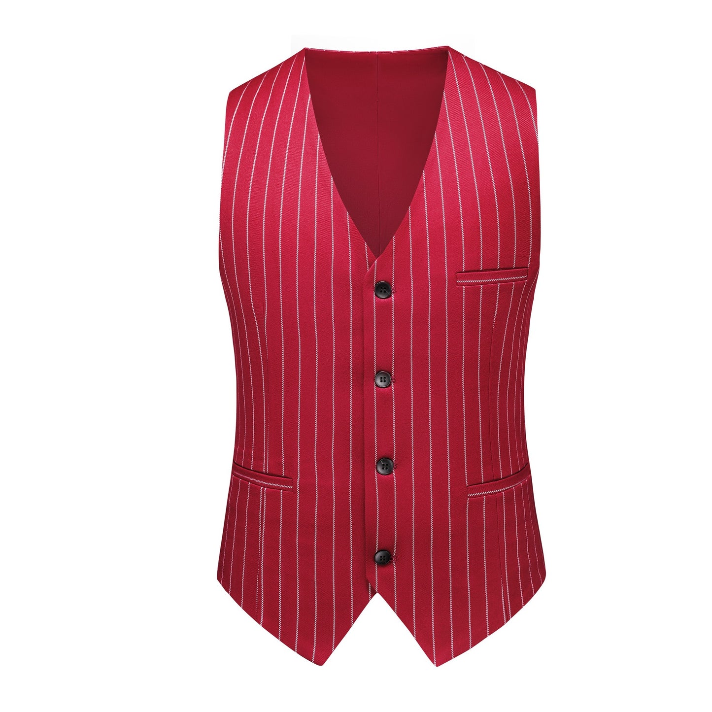 Men's Slim Fit Three-Piece Suit Set | Fashion Big & Tall Wedding Banquet Blazer with Waistcoat | Modern Business Formal Wear | 838