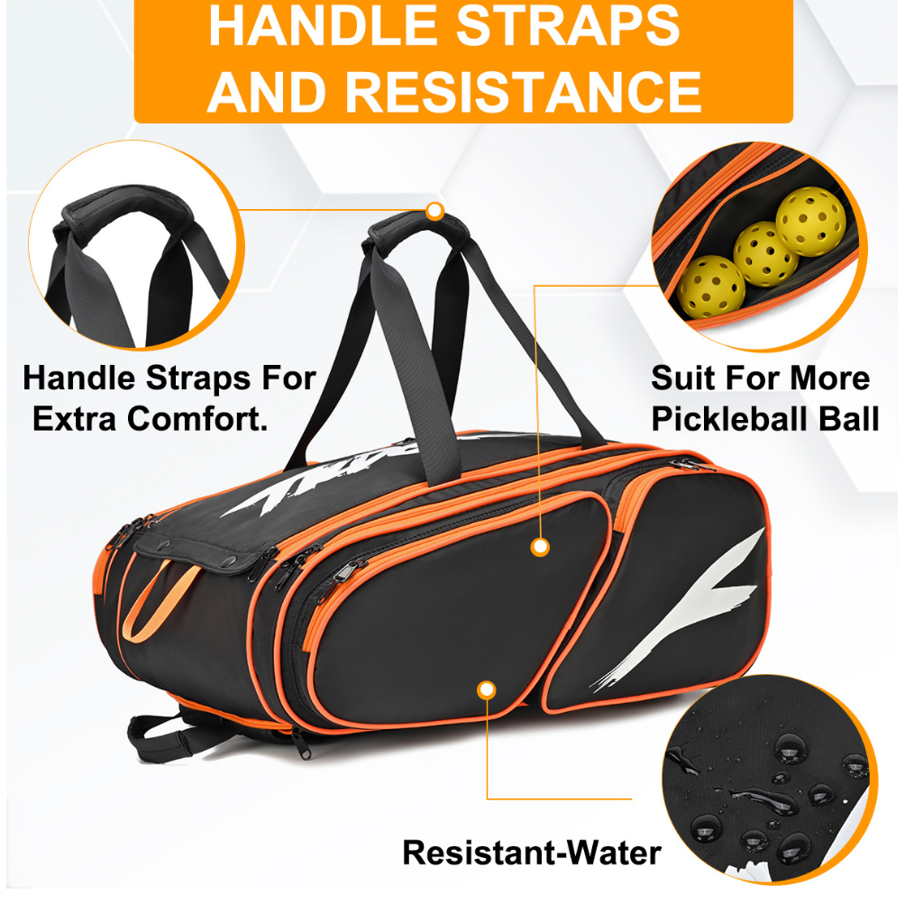 Großer Fitness- und Sportrucksack – Perfekt für Pickleball, Tennis, Camping und Wandern | 61-P2439 