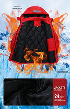 Reflektierende Winter-Sicherheitsjacke für Herren – warm, atmungsaktiv, wasserdicht für Arbeit &amp; Outdoor | H2828 