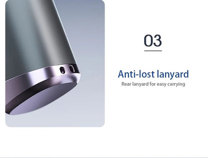 Turbo-Handventilator mit LED-Anzeige, 100-stufiger, über USB wiederaufladbarer Mini-Ventilator, tragbarer Kühlventilator für den Außenbereich | DS1013 