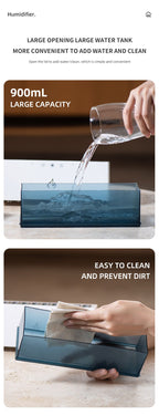 Neues Design 10 Düsen Luftbefeuchter &amp; Aroma Diffusor Dynamische Sound Pickup USB H2O ätherisches Öl Luftbefeuchter | KJR-273 