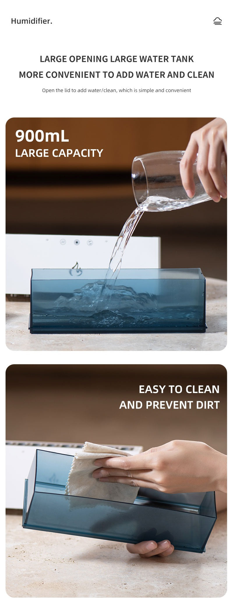 Neues Design 10 Düsen Luftbefeuchter &amp; Aroma Diffusor Dynamische Sound Pickup USB H2O ätherisches Öl Luftbefeuchter | KJR-273 