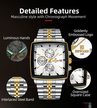 Men's Watches Quartz Luxury Business Luminous Hands Waterproof Watch | RD81100M