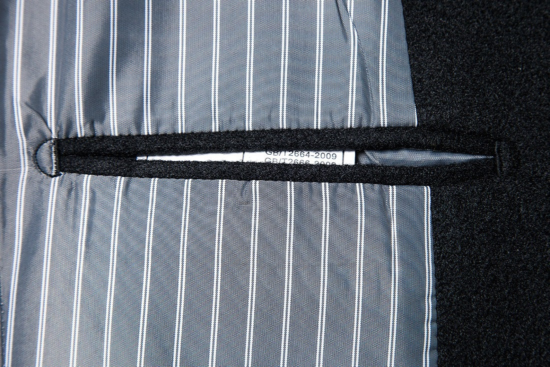 Herren Trenchcoat aus Wolle mit Umlegekragen, lang, aus Wolle und Wollmischungen, Wolljacke, Mantel | JJ-YF601 