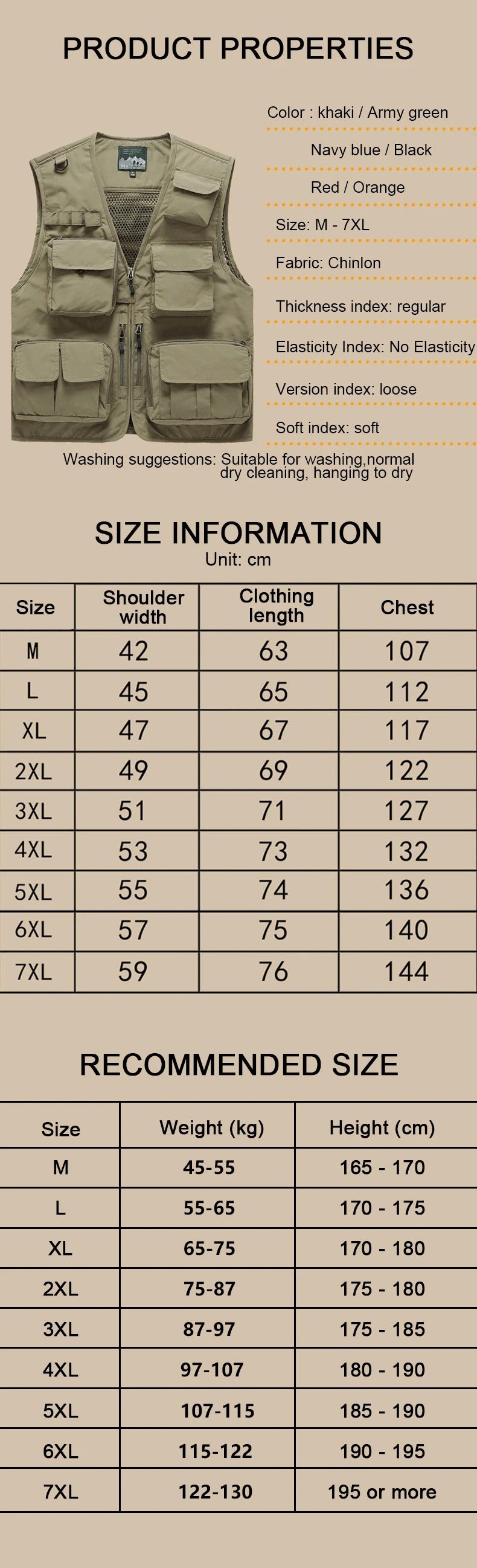 Men's Multi Pockets Cargo Waistcoat Fishing Jumper For Climbing Camping Hiking Summer Vest Top