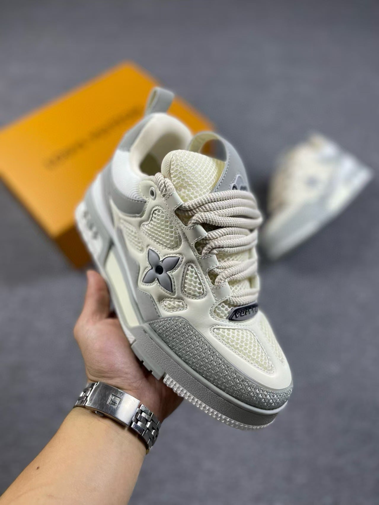 Unisex Donut Thick-Soled Dad Sneakers | Height-Increasing Chunky Trainers | Fashion Casual Lace-Up Sports Shoes | 12124