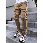 Herren Casual Joggers mit Kordelzug Elastischer Bund Cargohose Hip Hop Jogginghose | CK838 
