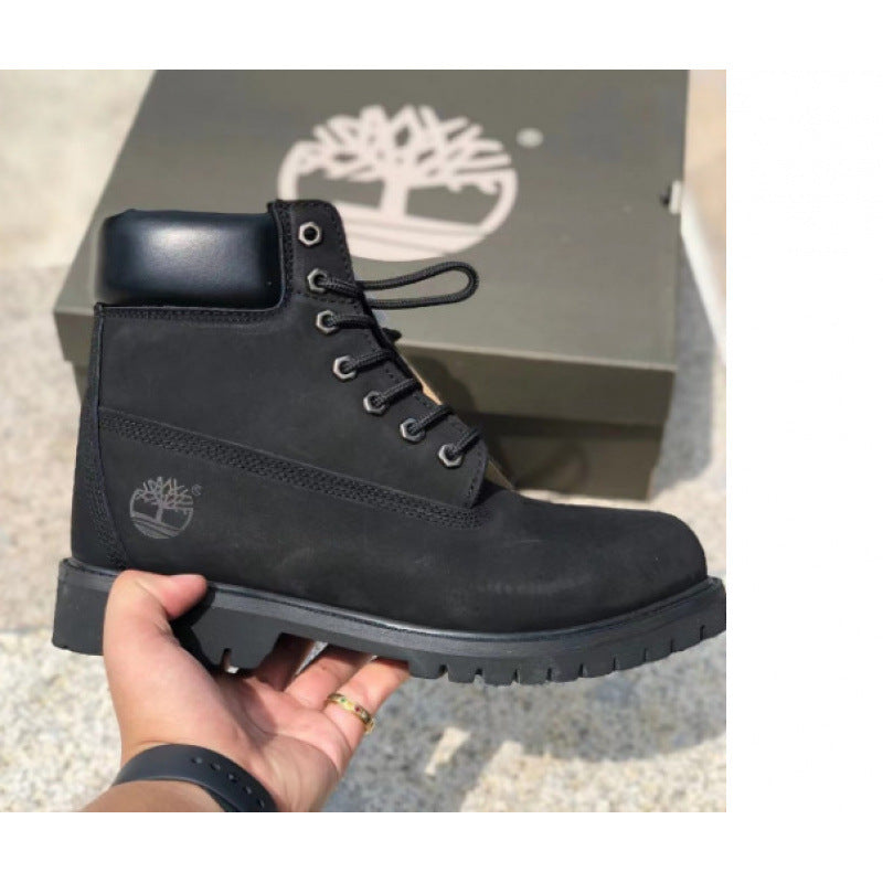 Timberland Inspired Genuine Leather Waterproof Boots For Men & Women Martin Shoes Outdoor High-Top Work & Hiking Footwear