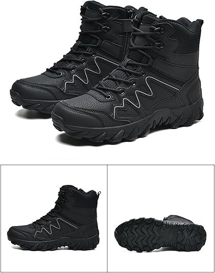 Hochwertige taktische Mil-Com-Kampfstiefel mit seitlichem Reißverschluss | 705