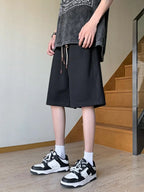 Leichte Lounge-Shorts aus Waffelstrick für Herren – Locker sitzende, schnelltrocknende Sportshorts mit Kordelzug in der Taille für den Sommer | DK34 