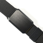 Herren-Stretch-Nylon-Gürtel mit magnetischer Metallschnalle, elastischer Jeansgürtel 