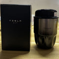 Tesla Double Wall Stainless Steel Straw Tumbler 304 Inner Vacuum Insulated Coffee Cup with Lid Customizable Gift & Promo Mug