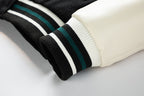 Herren-Winter-Baseballjacke aus Wolle mit Farbblockierung, lässiger und stylischer Modemantel | 77162 