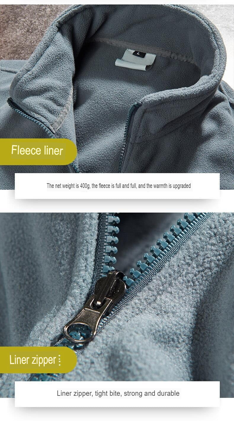 Herren-Skijacke – Warmes 3-in-1-Winterfleece, wasserdicht &amp; mit Kapuze | SN3-SP10089 