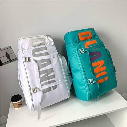 Zaini da trekking di grande capacità, zaini da giorno per esterni, borse da viaggio estetiche con tasche multiple, borsa da campeggio, skateboard e sci | 2C101 