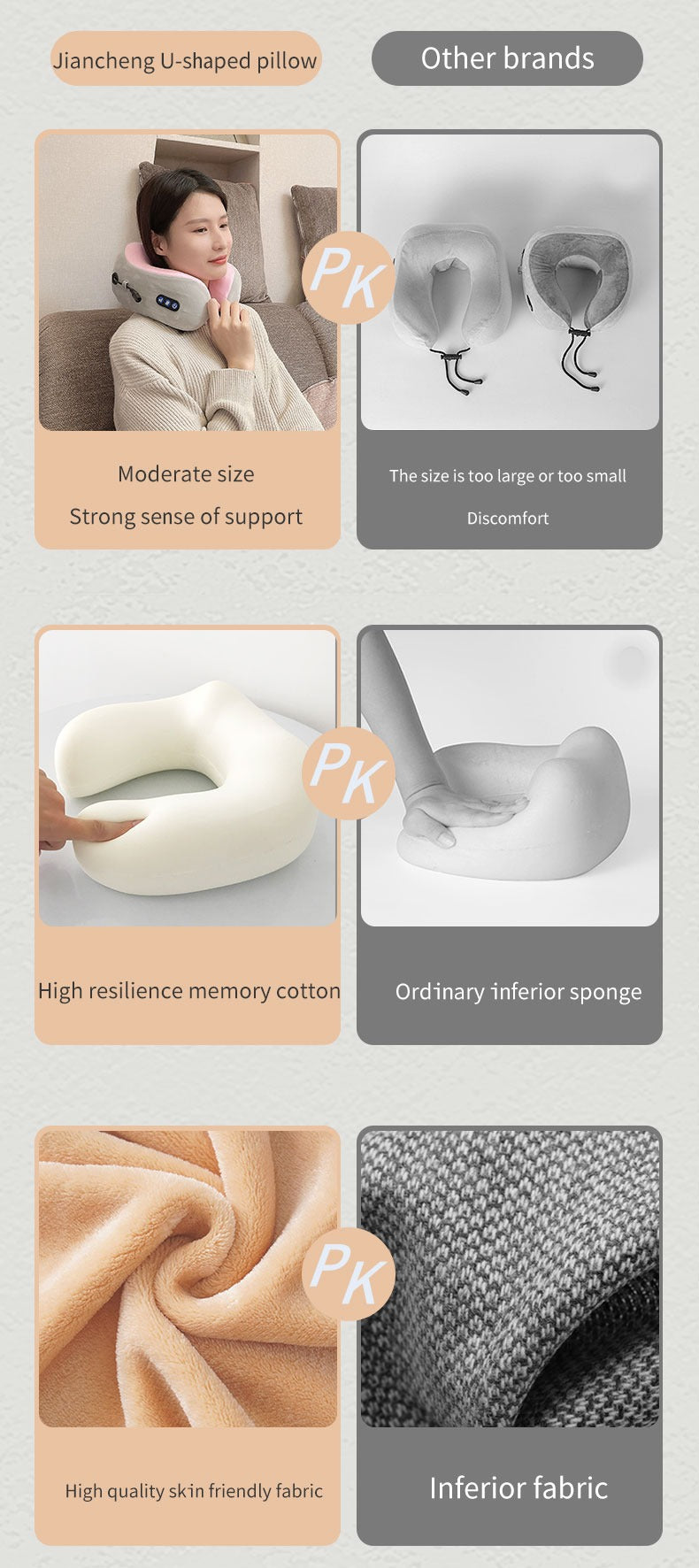 Elektrisches wiederaufladbares Körperkissen-Relaxmassagegerät, beheiztes Vibrationsmassagegerät | TH001 