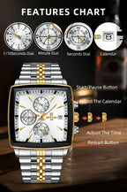 Herrenuhren Quarz Luxus Business Leuchtzeiger Wasserdichte Uhr | RD81100M 