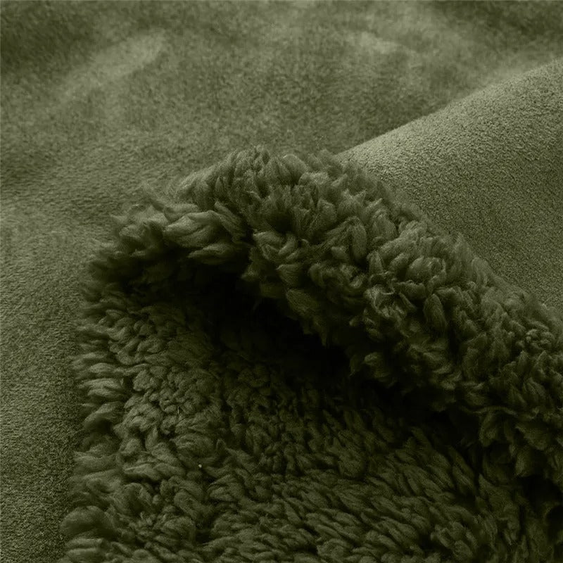 Herren Winter Warmer Pelz Trenchcoat Dicke Mittellange Jacke | B024 