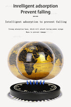 Luxuriöse, magnetisch schwebende Globus-Tischlampe, schwebende Welt, Dekoration für Zuhause und Büro, Geschenk mit Nachtlicht – Premium-Qualität 