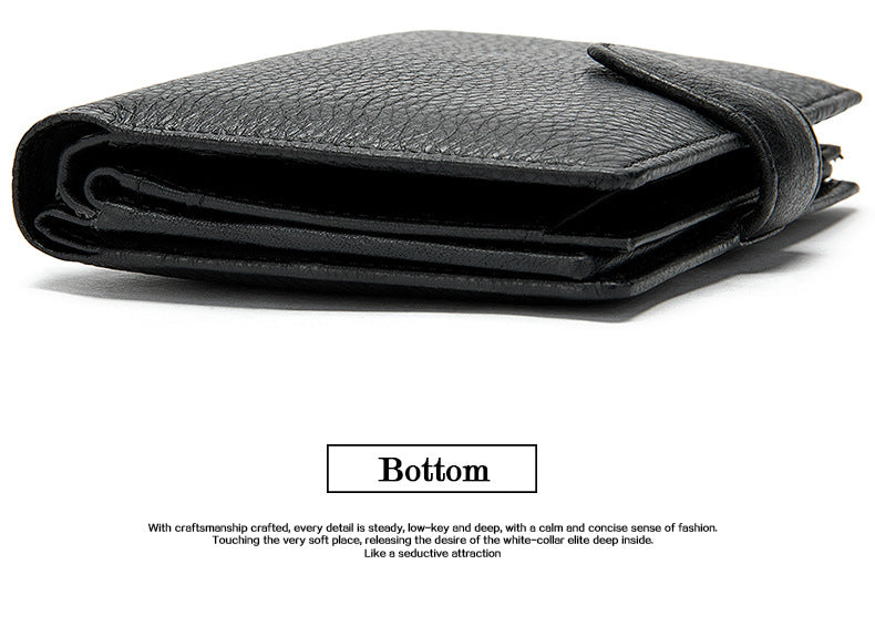 Antimagnetische RFID-blockierende Echtleder-Geldbörse für Herren, schmales Kartenetui und Geldbörse | 1131 
