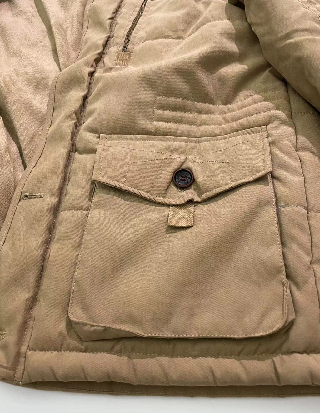 Neue Winterjacke mit dicker, warmer Wattierung aus Baumwolle, Windjacke mit Kapuze, Parka, Übergröße | 13029 