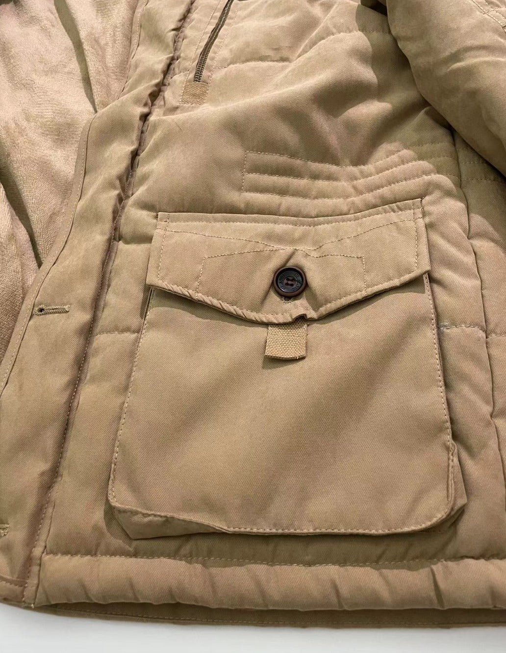 Neue Winterjacke mit dicker, warmer Wattierung aus Baumwolle, Windjacke mit Kapuze, Parka, Übergröße | 13029 