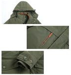 Gepolsterte Parkajacke für Herren im Freien, dicke, warme Winterjacke aus Wolle, Oberbekleidung, Windjacke, Parka-Mäntel | 1133 