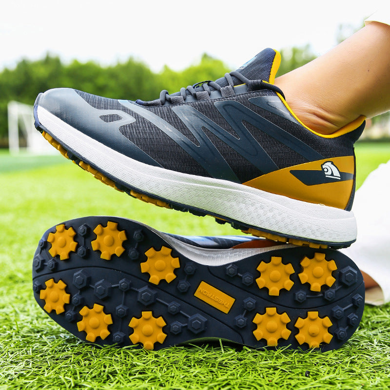 Thestron Men's Mesh Golf Shoes | Breathable Spikeless Sneakers | Lightweight Summer & Training Footwear | 916