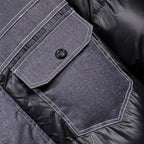 Herren Webjacke Windbreaker Isolierte Kältebeständigkeit Vintage Streetwear Taktische Mäntel Pufferjacke | 7718A 