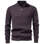 Men's Half-Zip Stand Collar Knit Sweater | 2026 Winter Business Casual Pullover | Warm Cotton-Blend Jumper | SW258