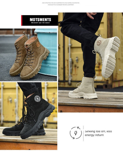 Men's Martin Boots – High-Top Retro British Style Winter Trendy Shoes | 8909