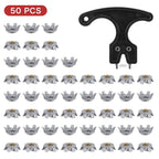 THESTRON Universal Golf Shoe Cleat Wrench & 4-Color TPU Replacement Spikes Kit | D-909