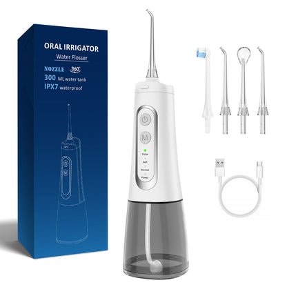 Waterproof Rechargeable Cordless Electric Portable Jet Teeth Cleaning Dental Oral Irrigator Water Flosser |