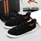 New Genia European Men's Loafers | Genuine Leather Slip-On Sneakers | Premium Casual Driving Shoes | 8611