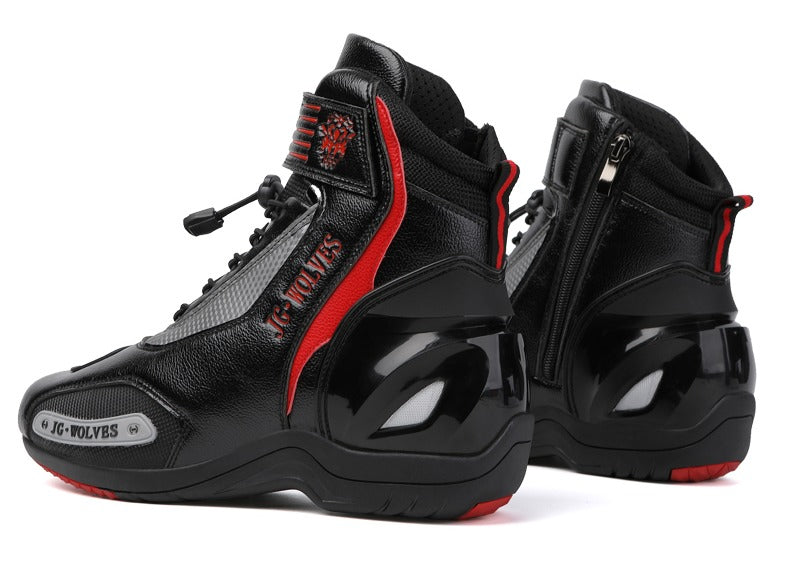 Designer Offroad Racing Motocross Stiefel Wasserdichte, rutschfeste, atmungsaktive Leder-Motorradschuhe | D98 