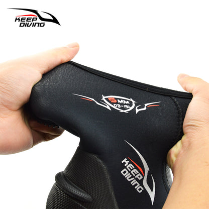 KEEP DIVING 5mm Neoprene Dive Boots | High-Elasticity Vulcanized Water Shoes for Diving & Fishing | Thermal Slip-On Boots | DB-151