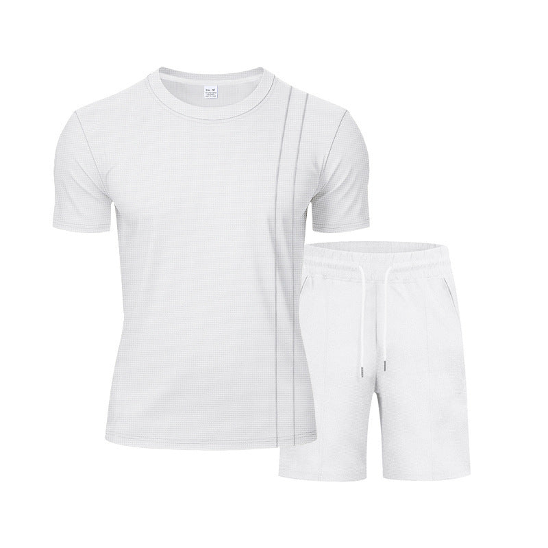 Herren-Lounge-Set mit Waffelstruktur – 2025 Frühling/Sommer, lässiges zweiteiliges Outfit | CY20 